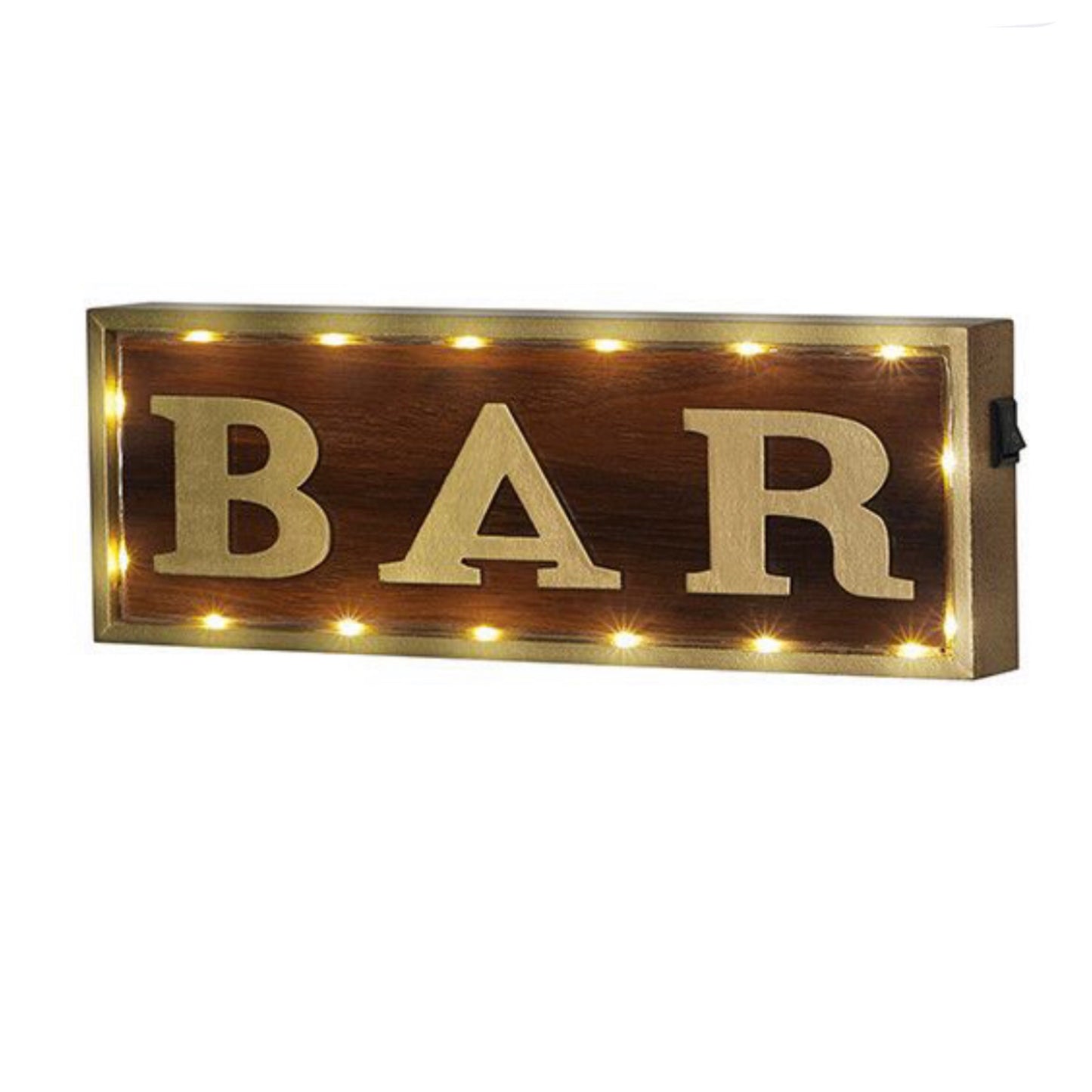Light up Wood Bar Sign