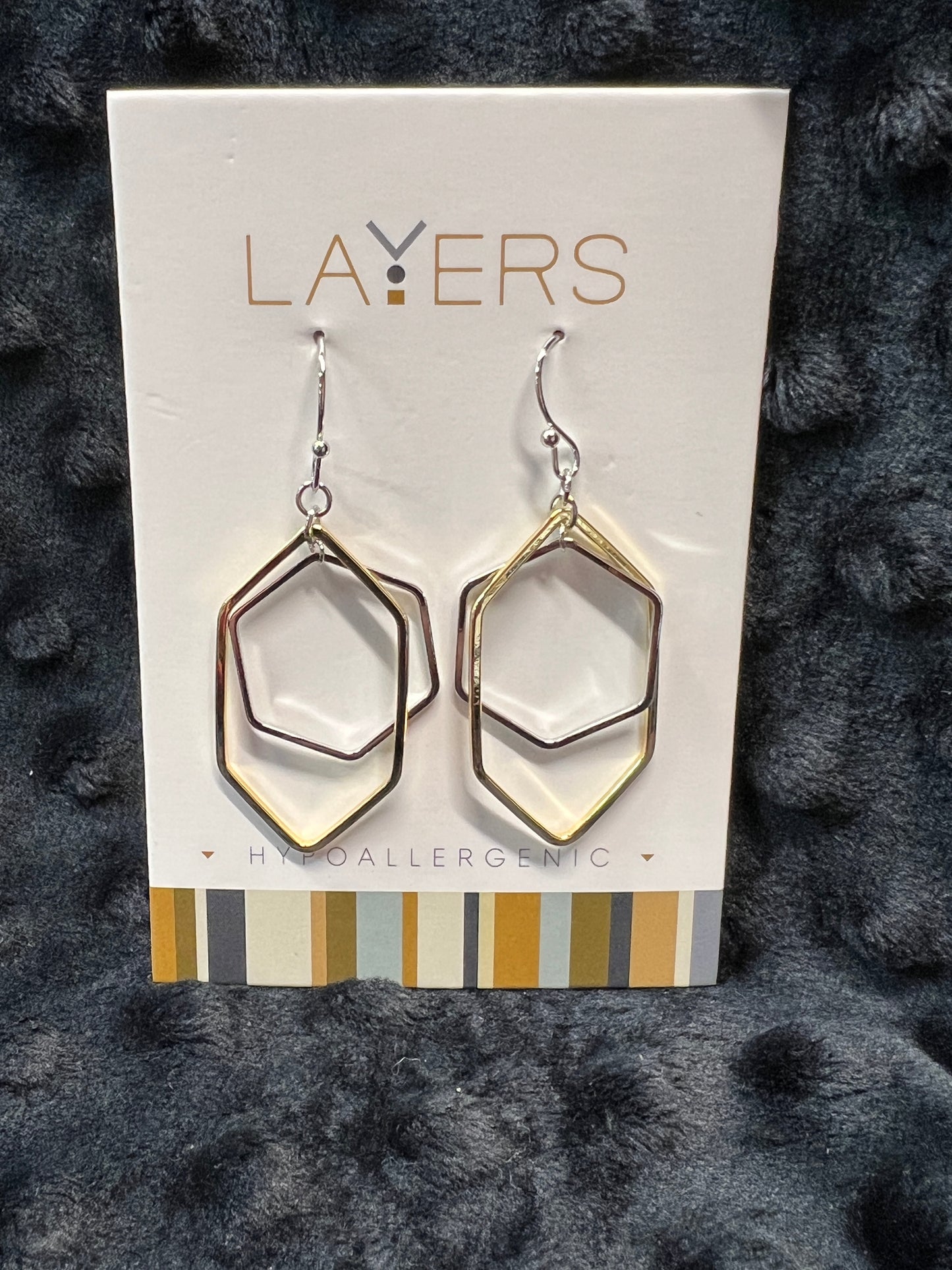 Layers Silver-tone Earrings