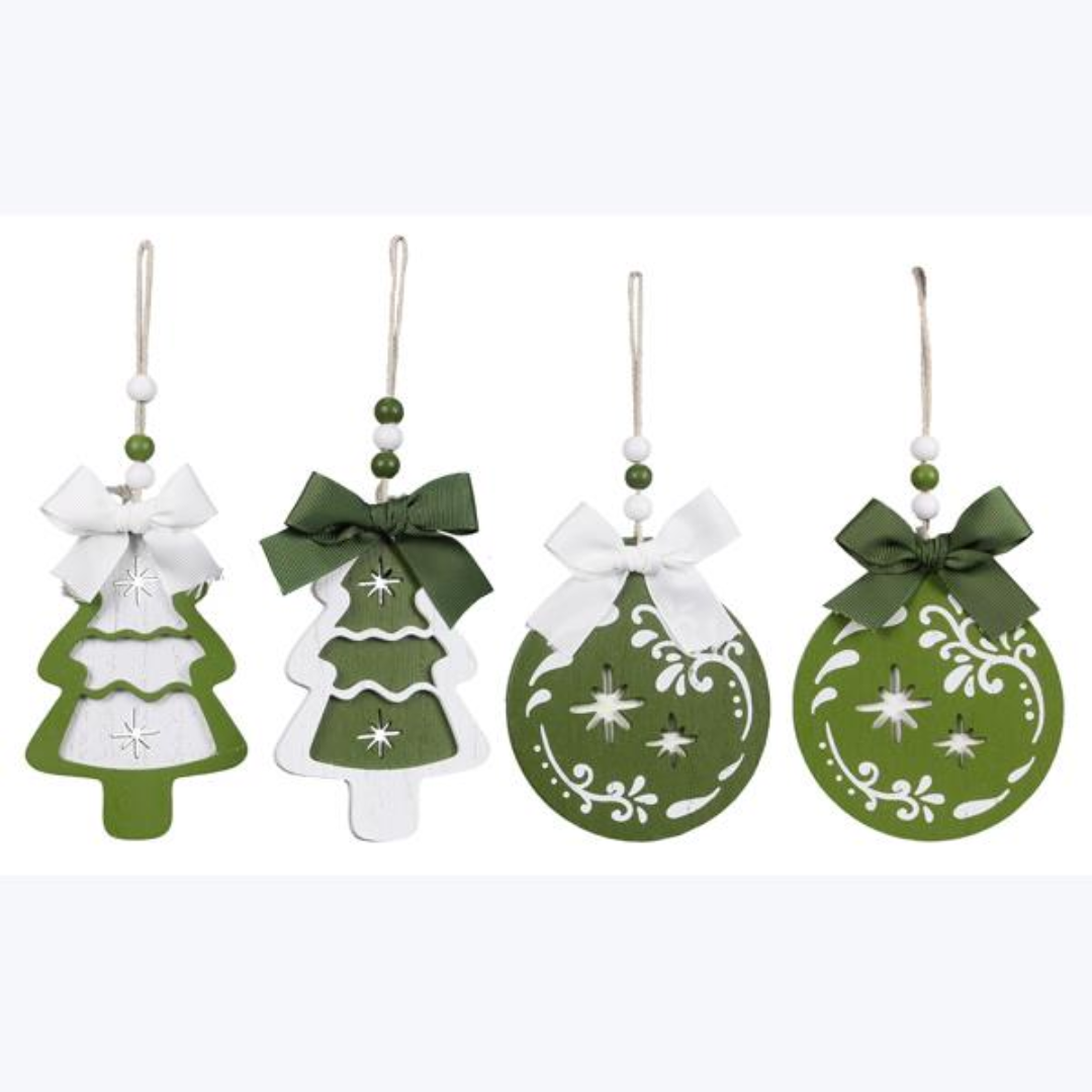 Wood Twas the Night Ornaments