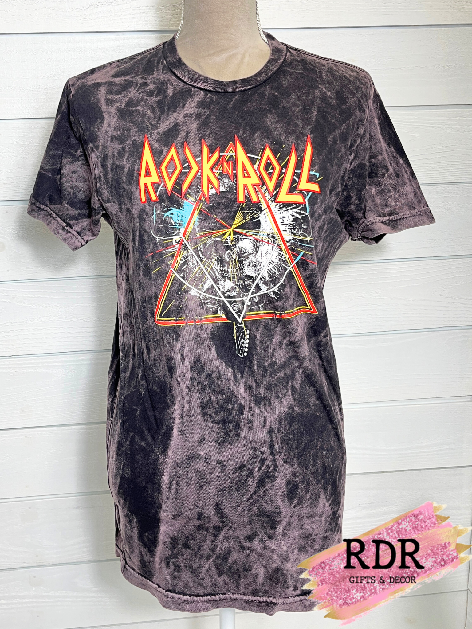 Acid Wash Rock & Roll T-Shirt