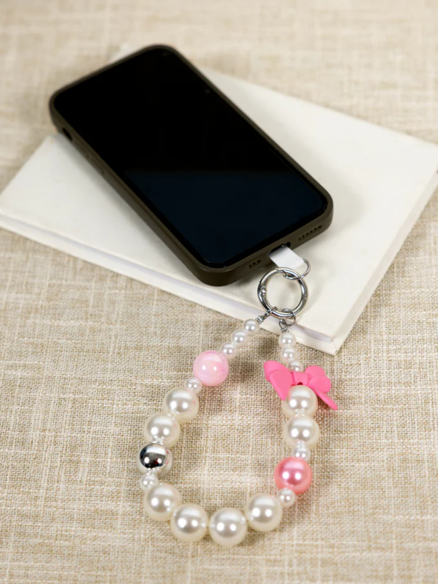 Beaded Hands Free Wrist Strap