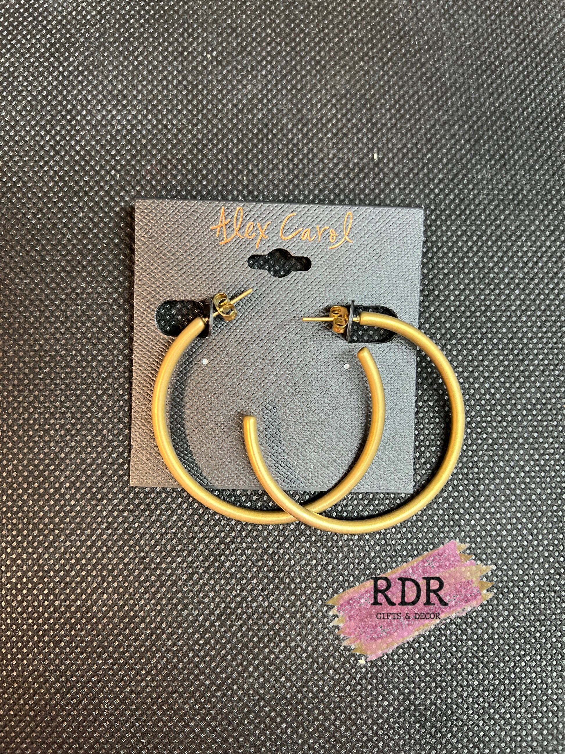 Hoop Matte Finish Earrings