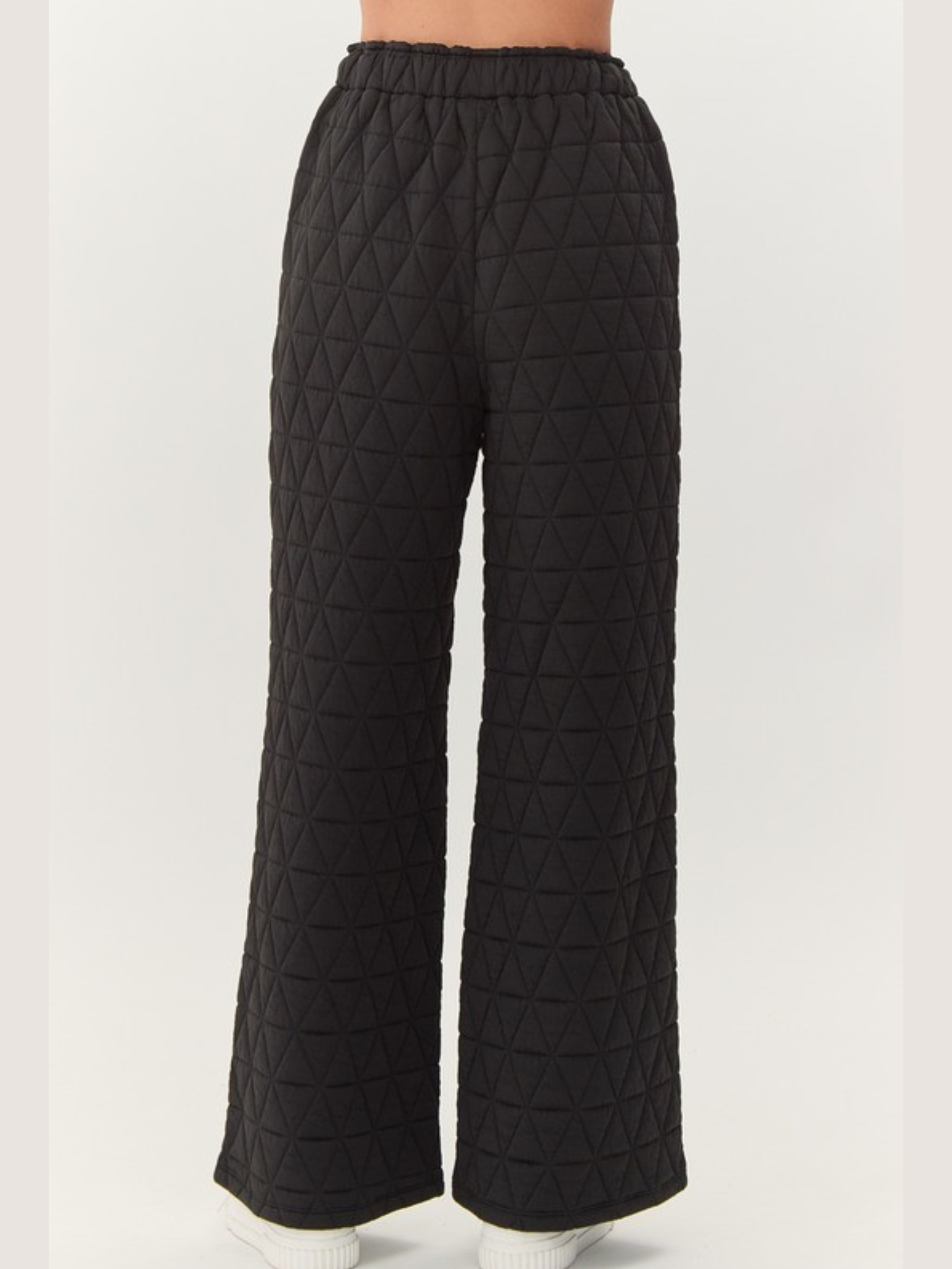 Quilted Textured Drawstring Pants