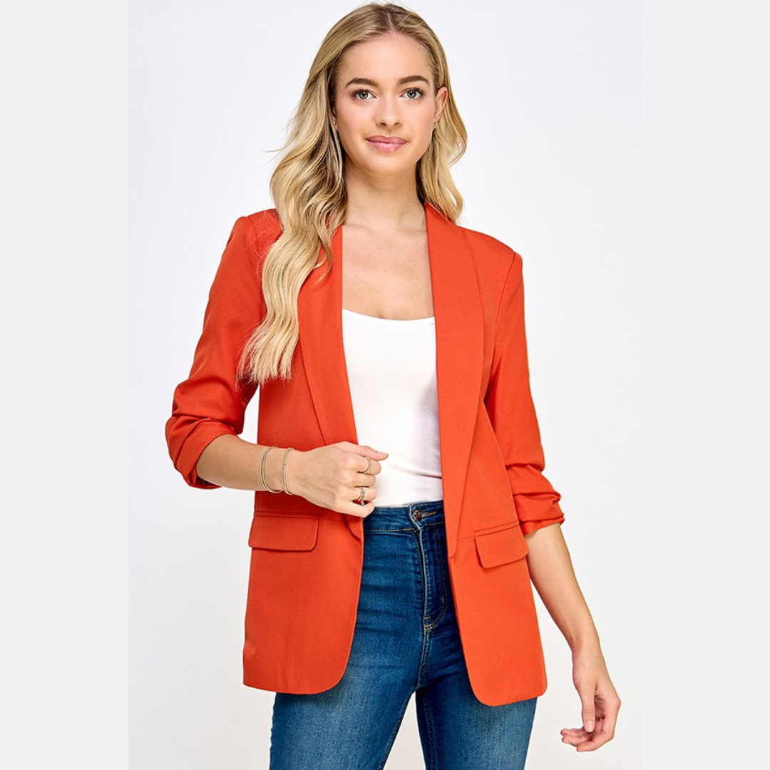 3/4 Length Sleeve Blazer