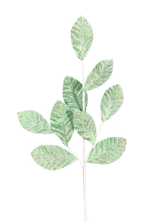 Glitz and Glamour Magnolia Leaf Spray