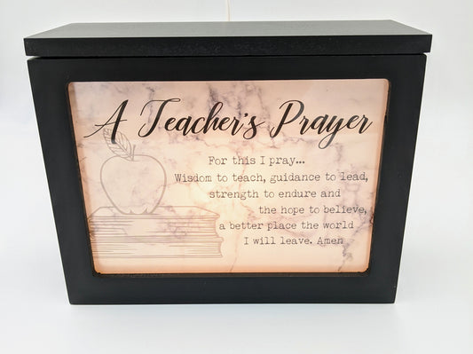 A Teachers Prayer Light Up Box