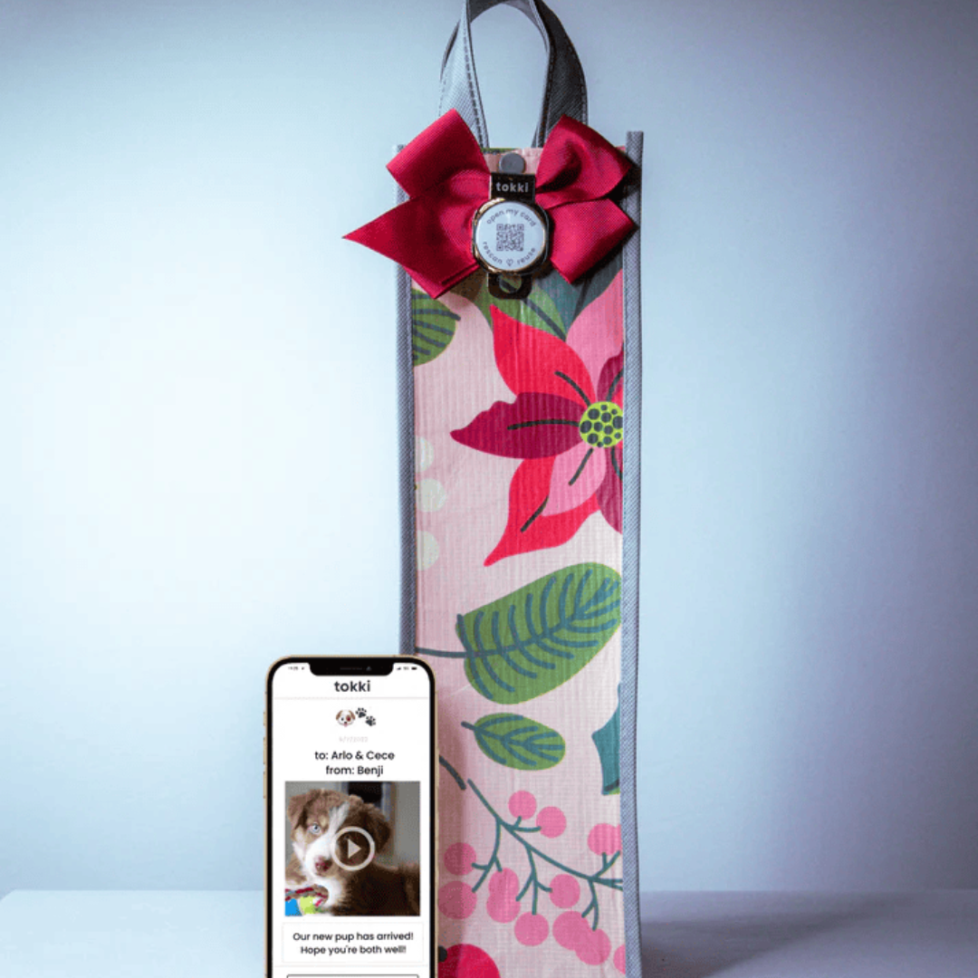 Wine Bottle QR Card + Gift Bag