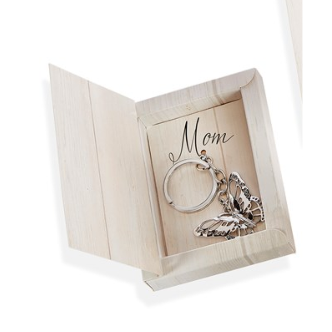 Flies With Butterflies Boxed Keychain