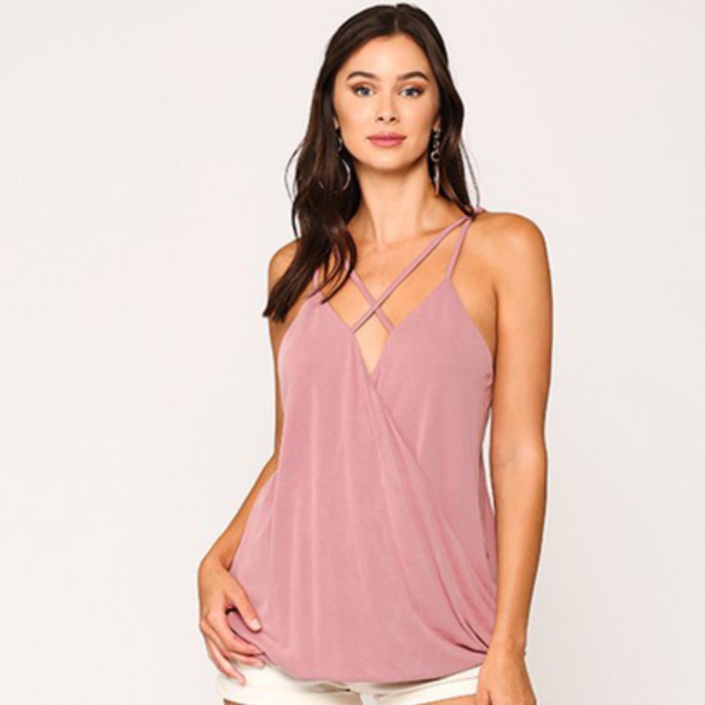 Dusty Rose Hi Lo Cami