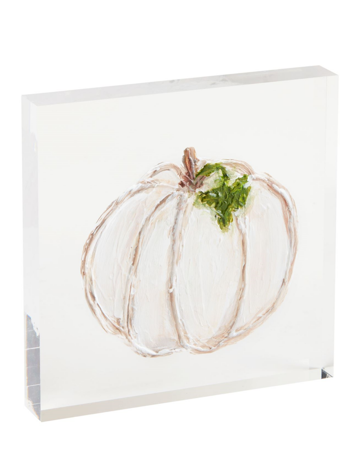 Mud Pie Acrylic Pumpkin Plaque