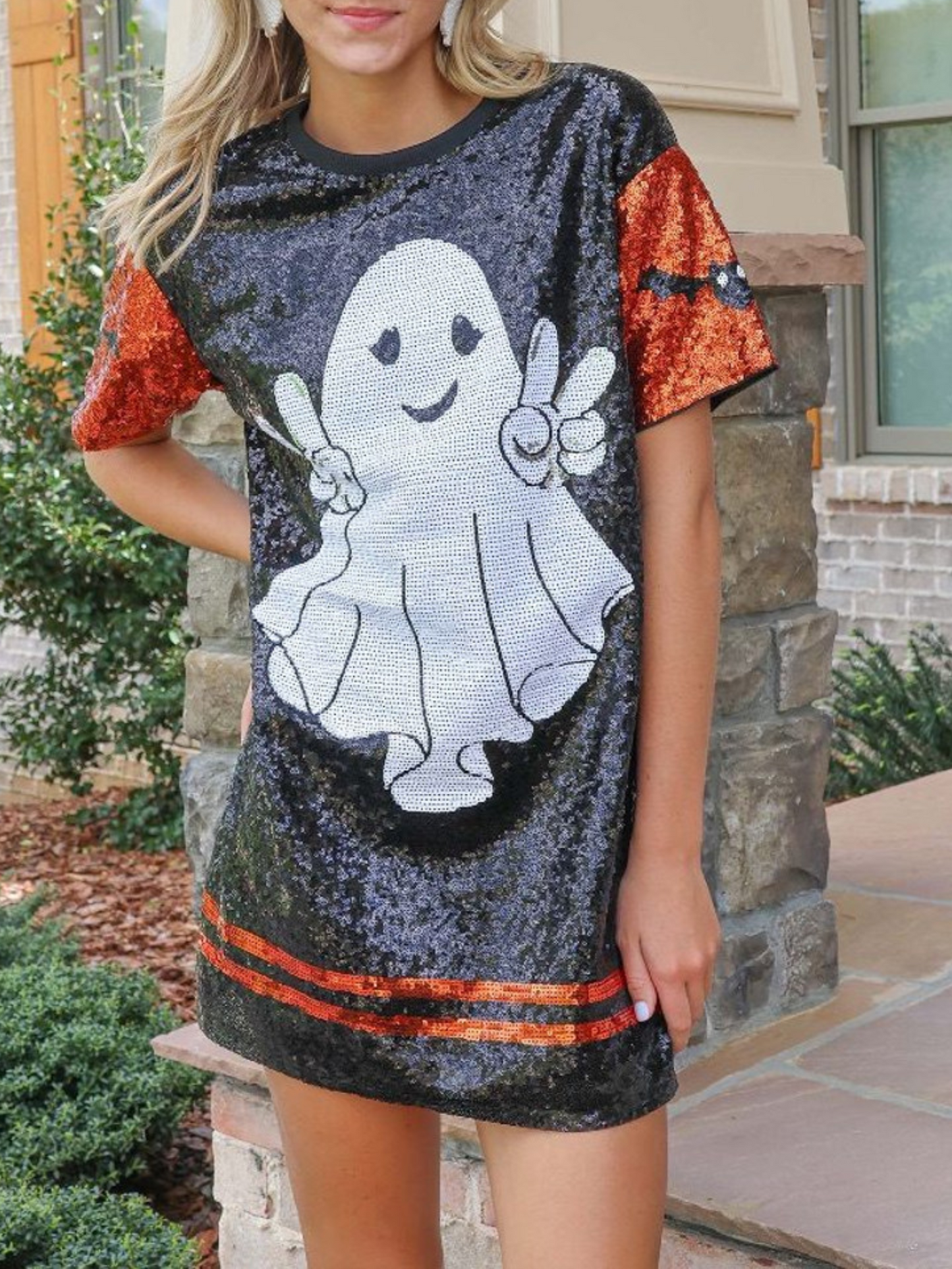 Simply Southern Sequin Ghost Dress