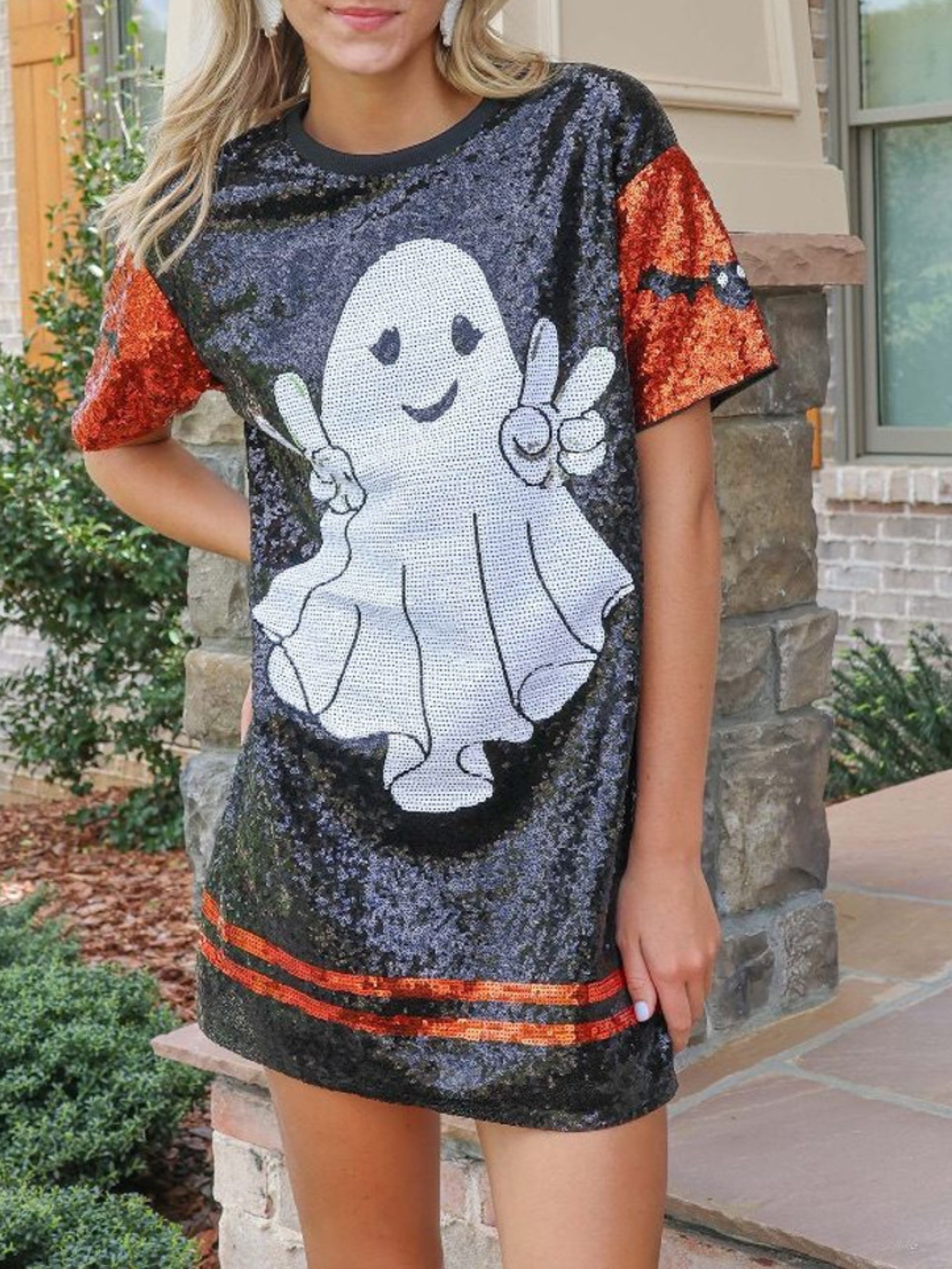 Simply Southern Sequin Ghost Dress