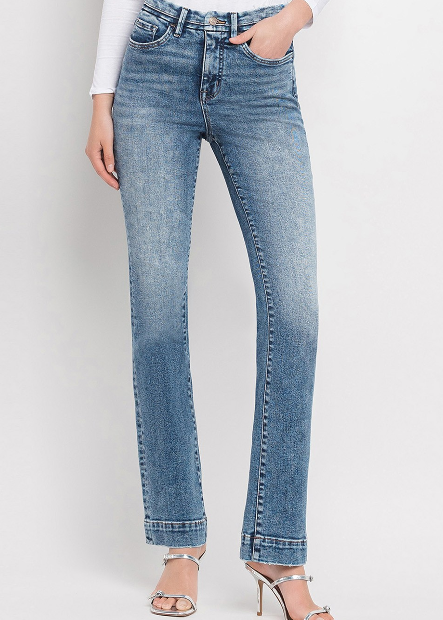 Plus Size Tummy Control High Rise Bootcut Jeans