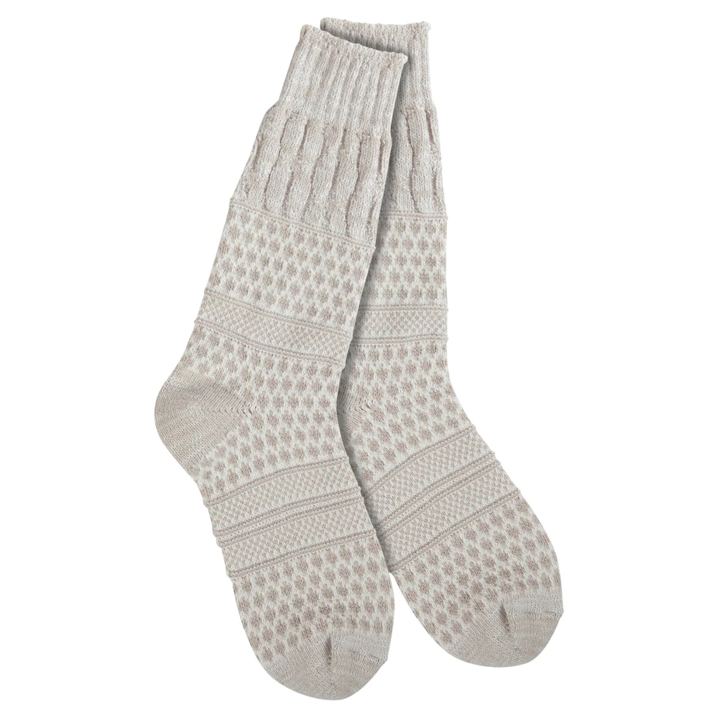 Weekend Collection Gallery Texture Crew Socks Cloud Multi-972