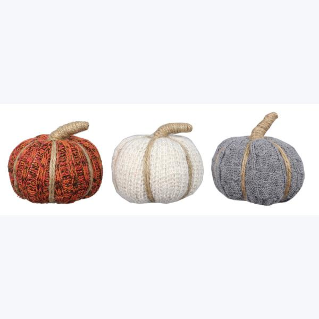 Knit Fall Pumpkins