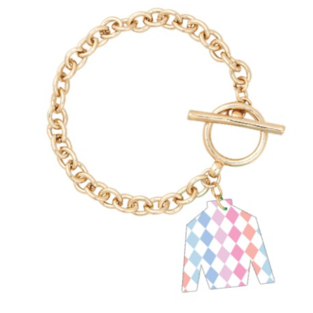 Bright Diamonds Acrylic Jockey Bracelet - Derby