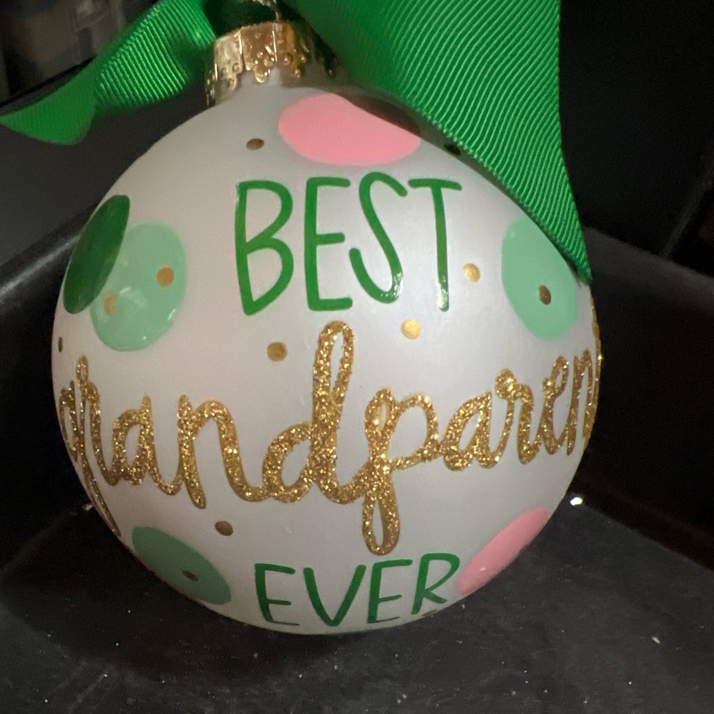 Best Grandparents Ever glass Ball Ornament