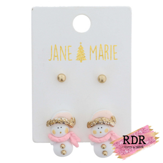 Christmas Stud Earrings, Set of 2