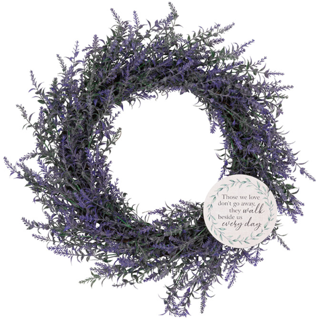 Artificial Purple Floral Bereavement Wreath