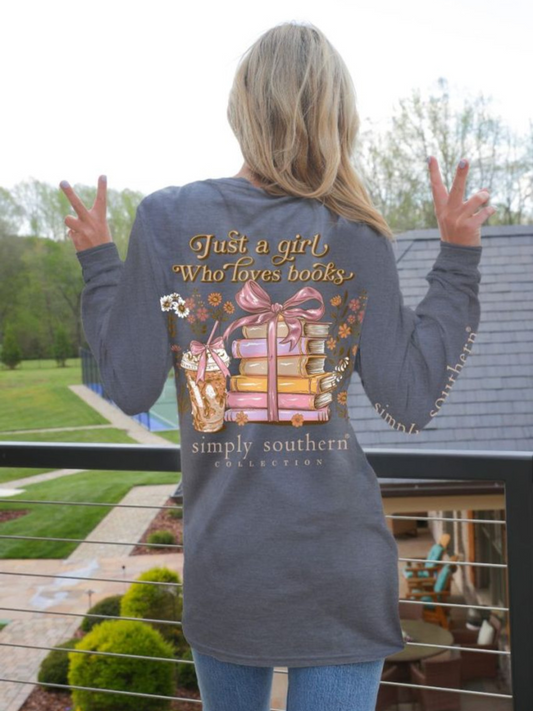Simply Southern Loves Books Long Sleeve Shirt
