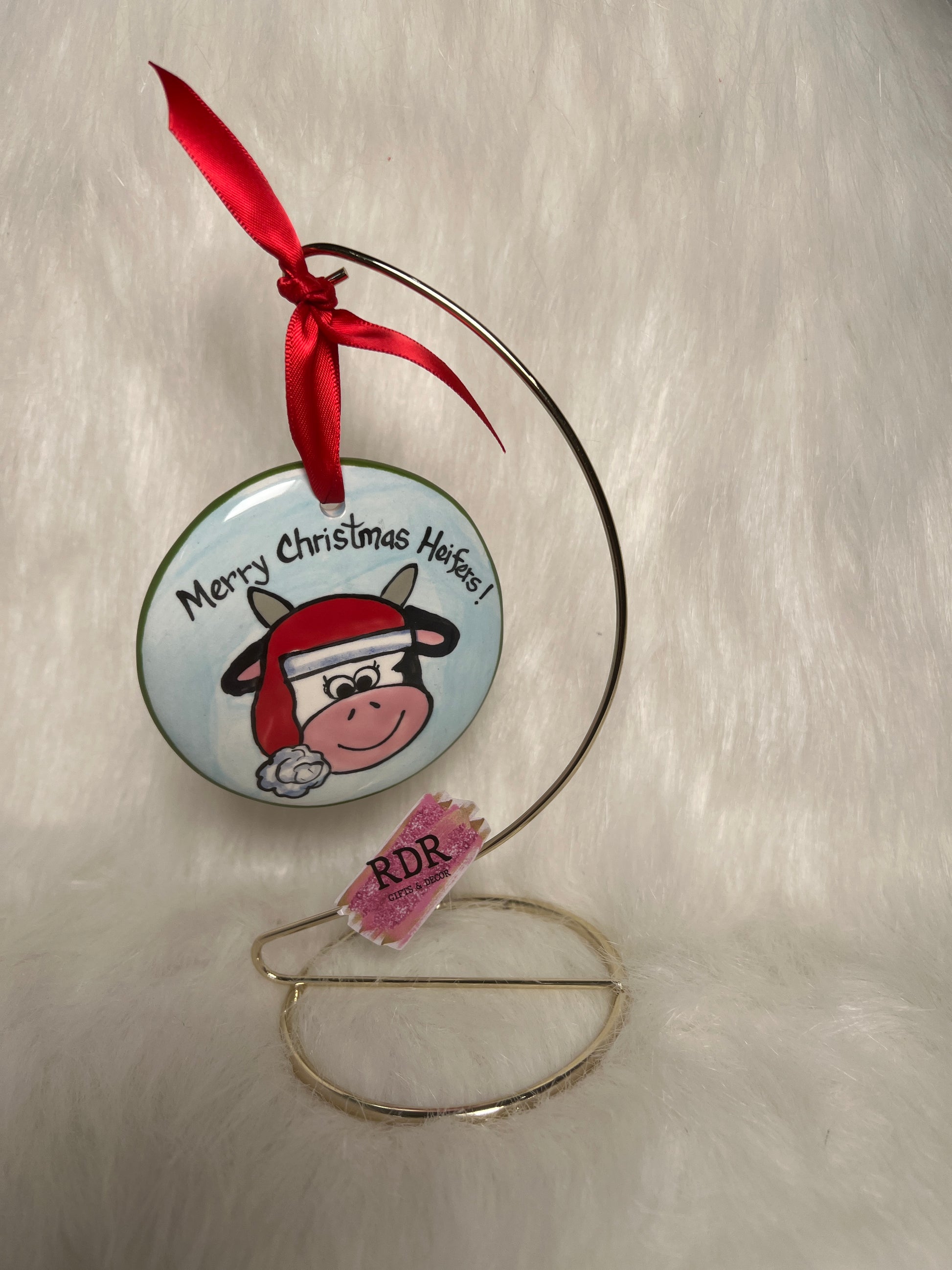 Nola Watkins Friends And Family Round Hand Painted Ornament
