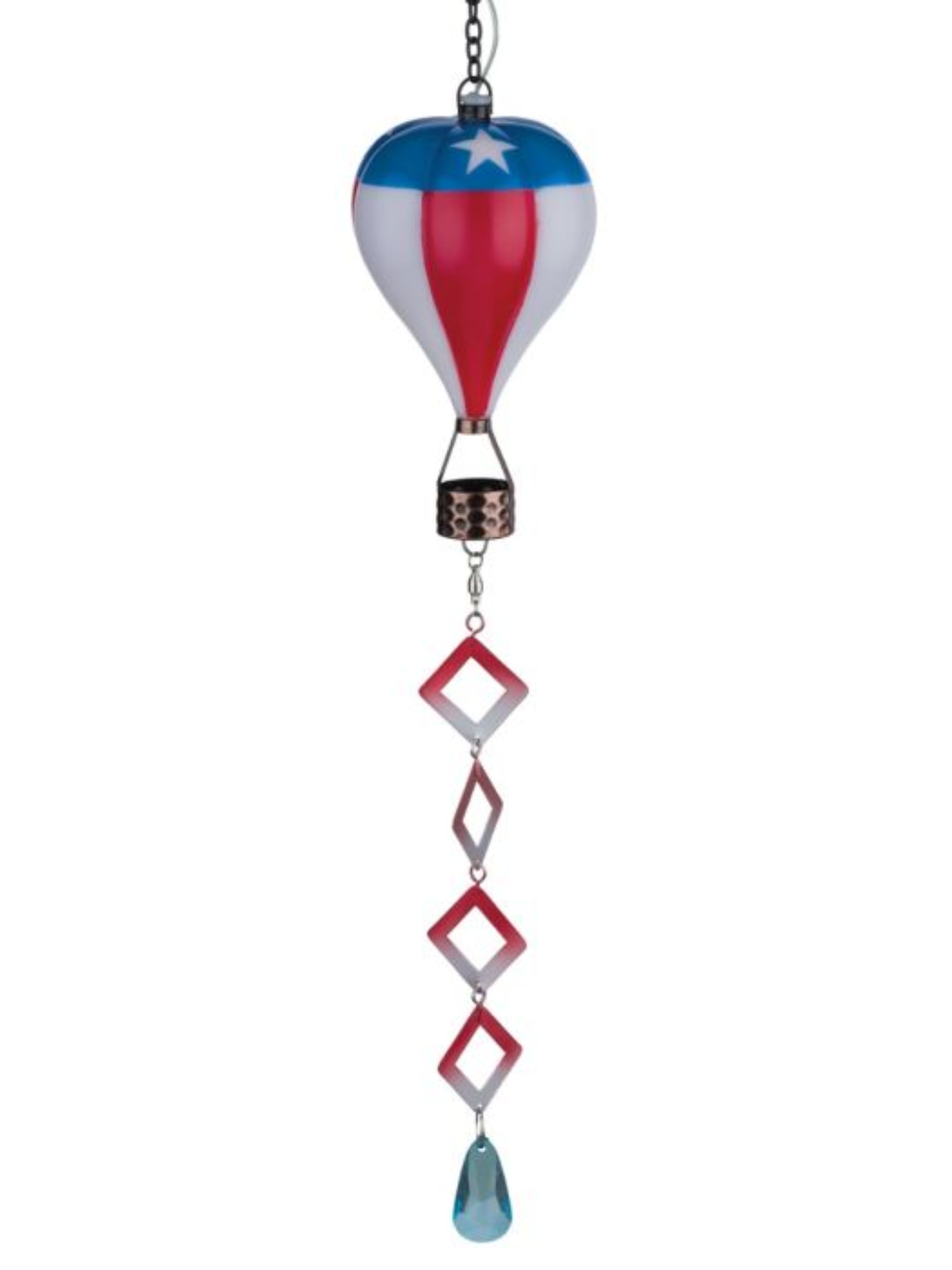 Mini Hot Air Balloon Spinner Solar Lantern