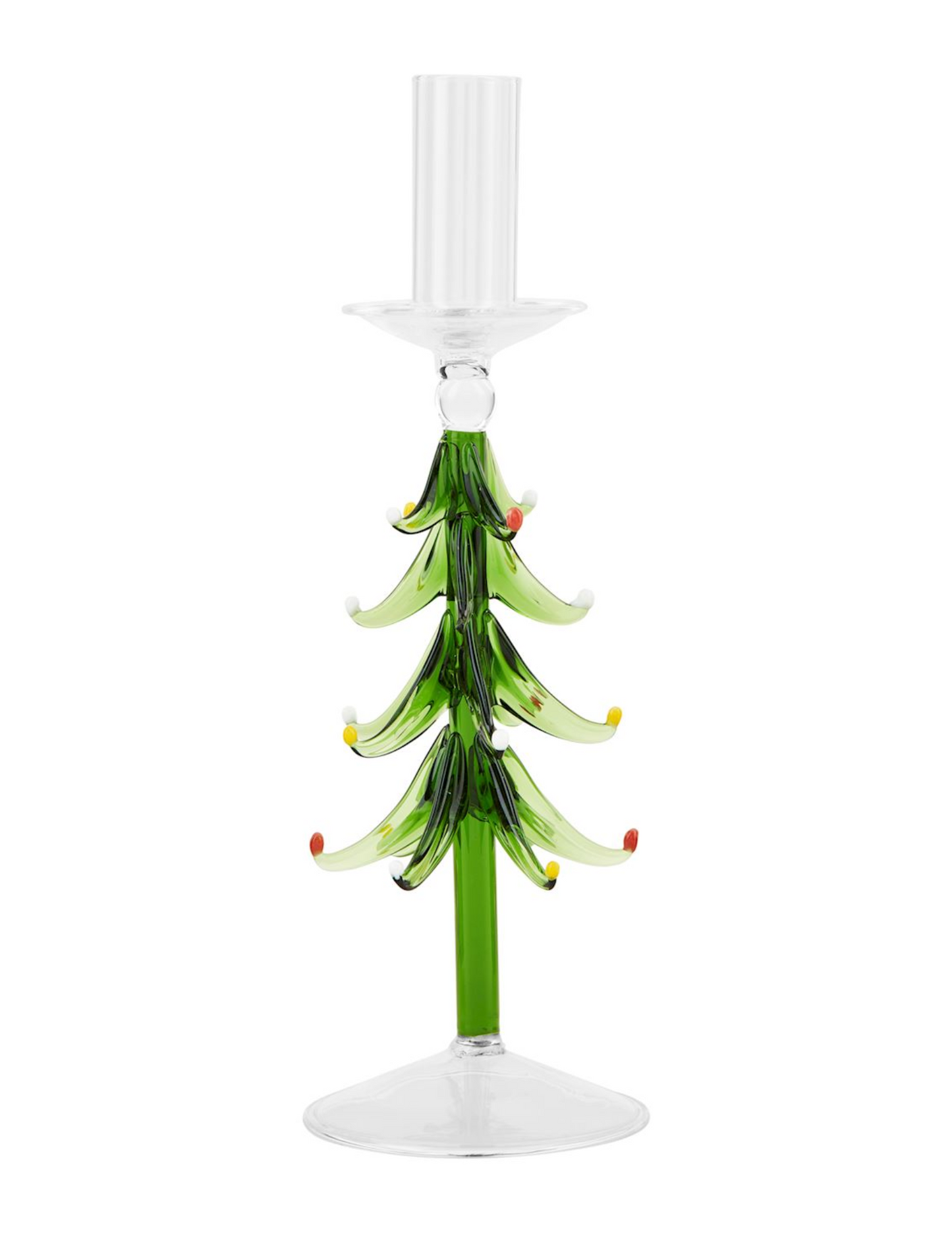 Mud Pie Glass Tree Taper Holder