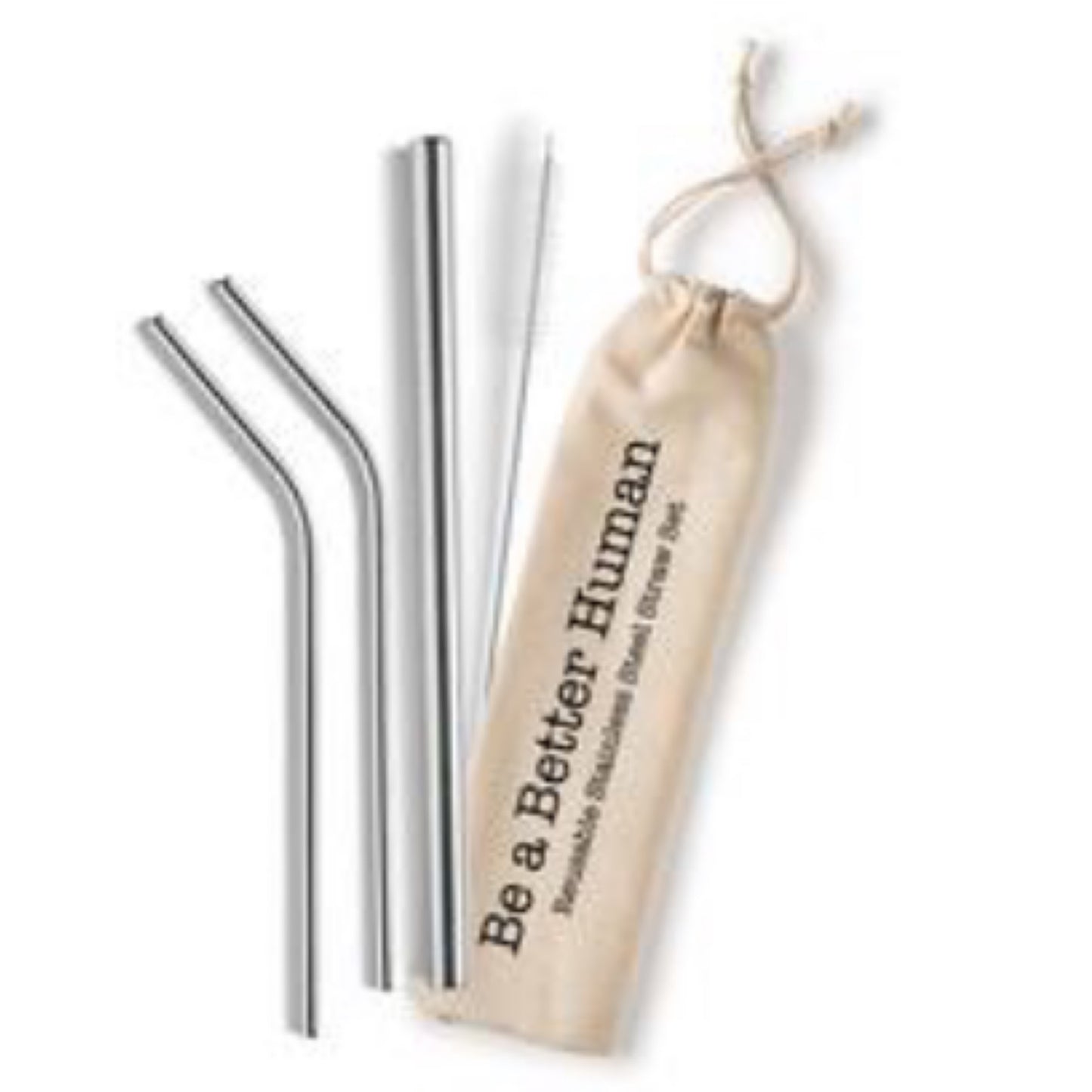 Be A Better Human Stainless Steel Straws