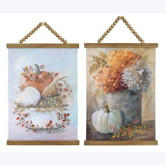 Wood Fall Autumn Market Wall Art