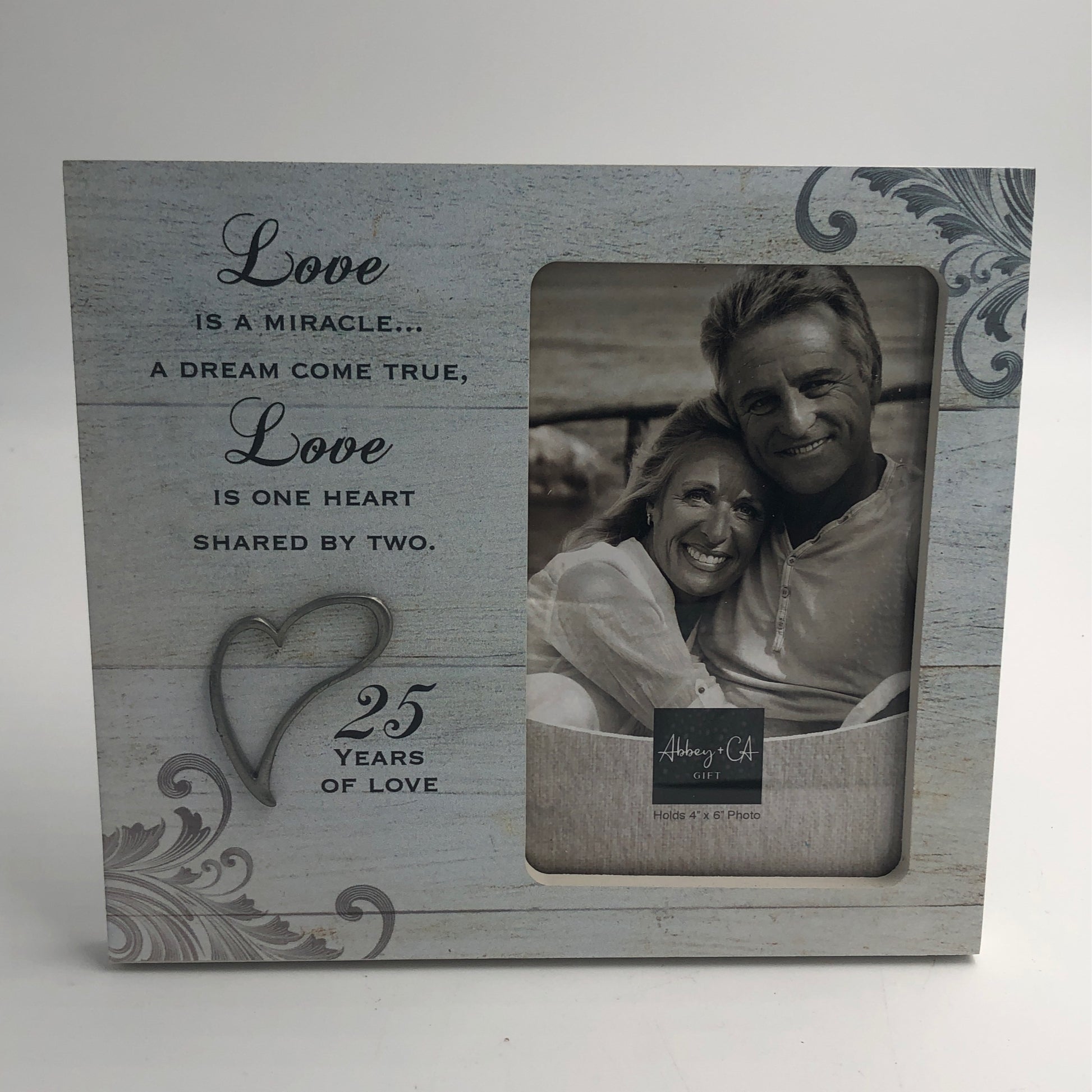 Love Is A Miracle 25 Year Anniversary Picture Frame