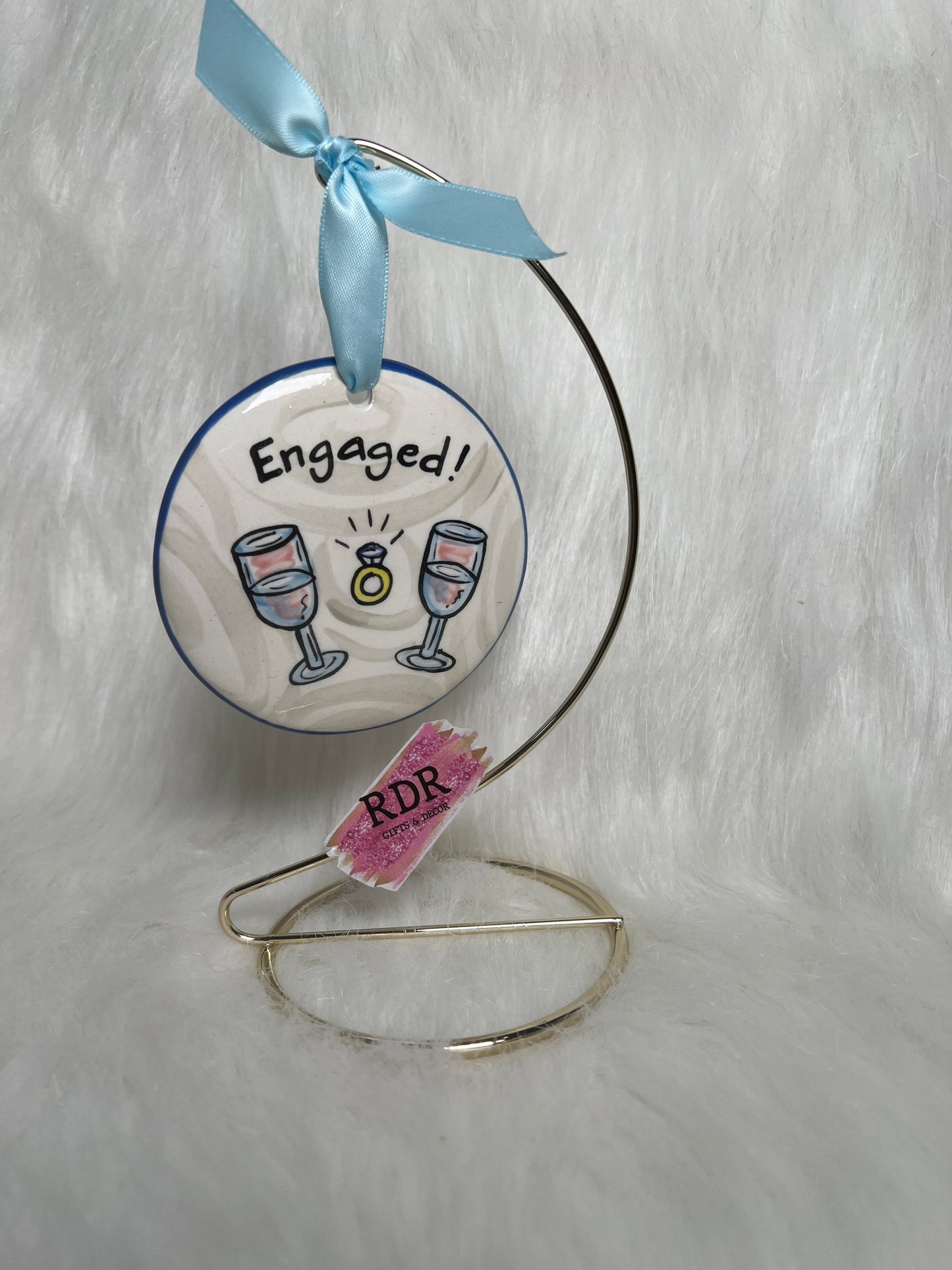 Nola Watkins Friends And Family Round Hand Painted Ornament