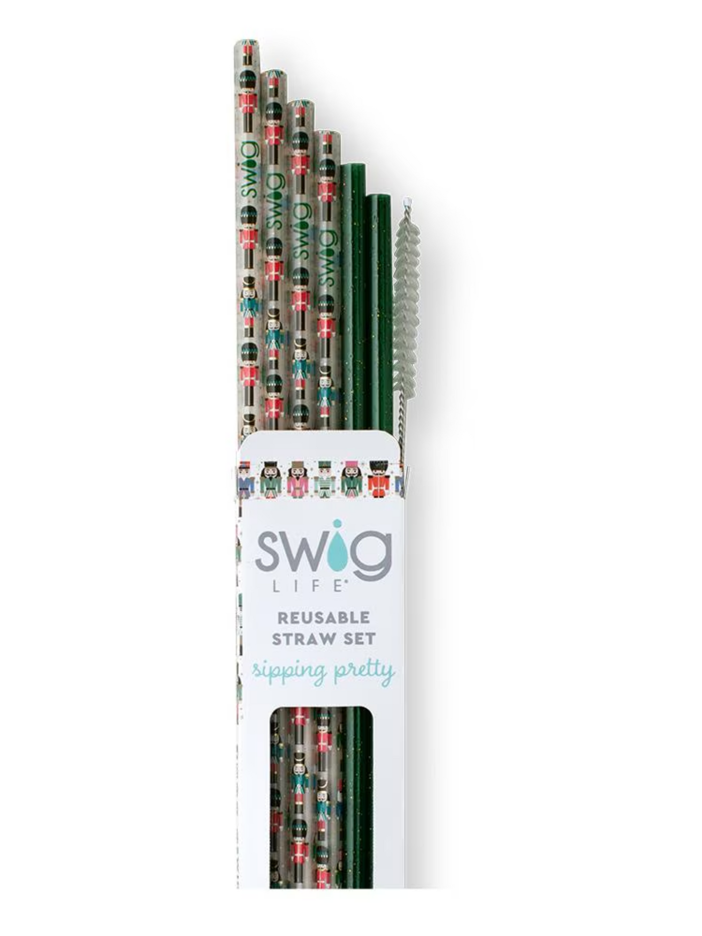 Swig Reusable Straws + Cleaning Brush