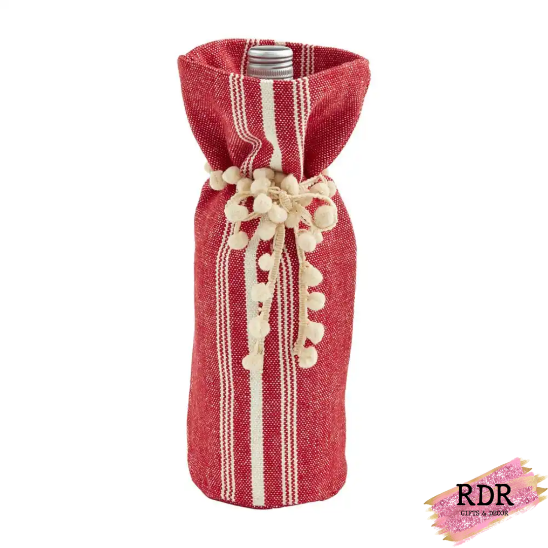 Mud Pie Christmas Wine Bag