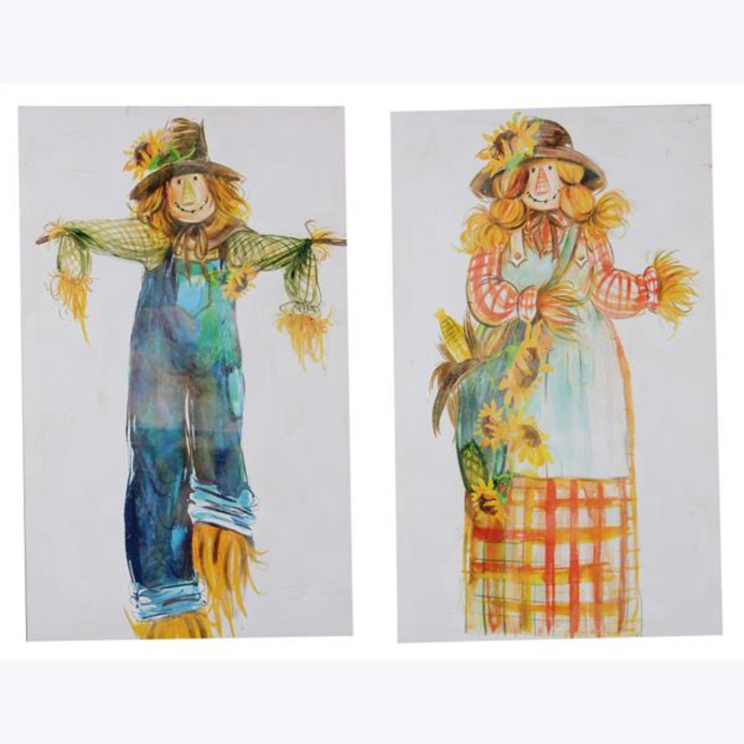 Wood Scarecrow Canvas