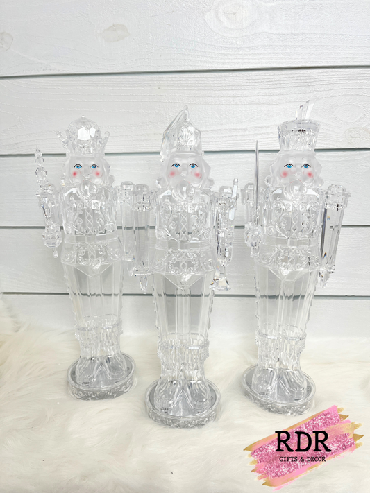 18" Clear Nutcracker With Music & Lights