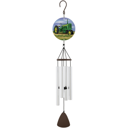 27" Green Tractor Windchime