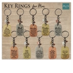 Men's Key Chains With Cross Dangle