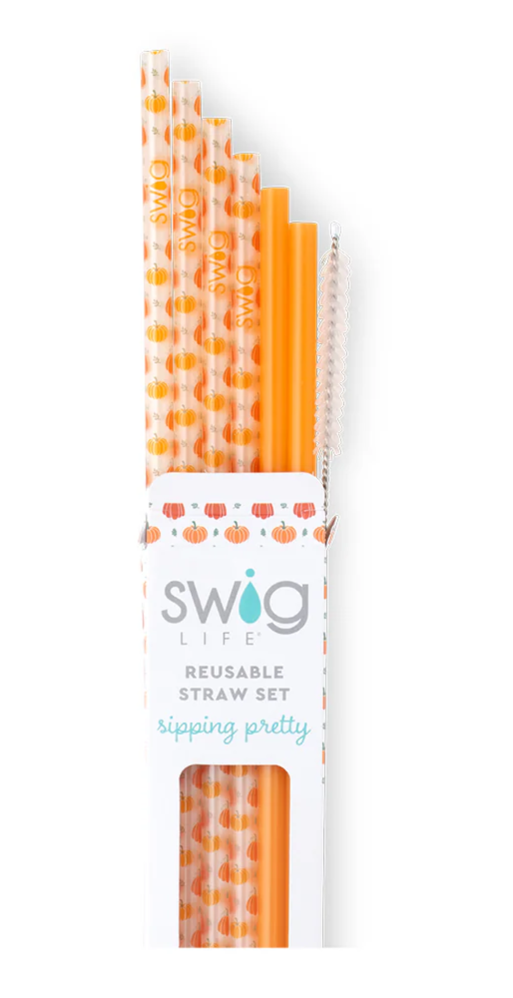 Swig Reusable Straws + Cleaning Brush