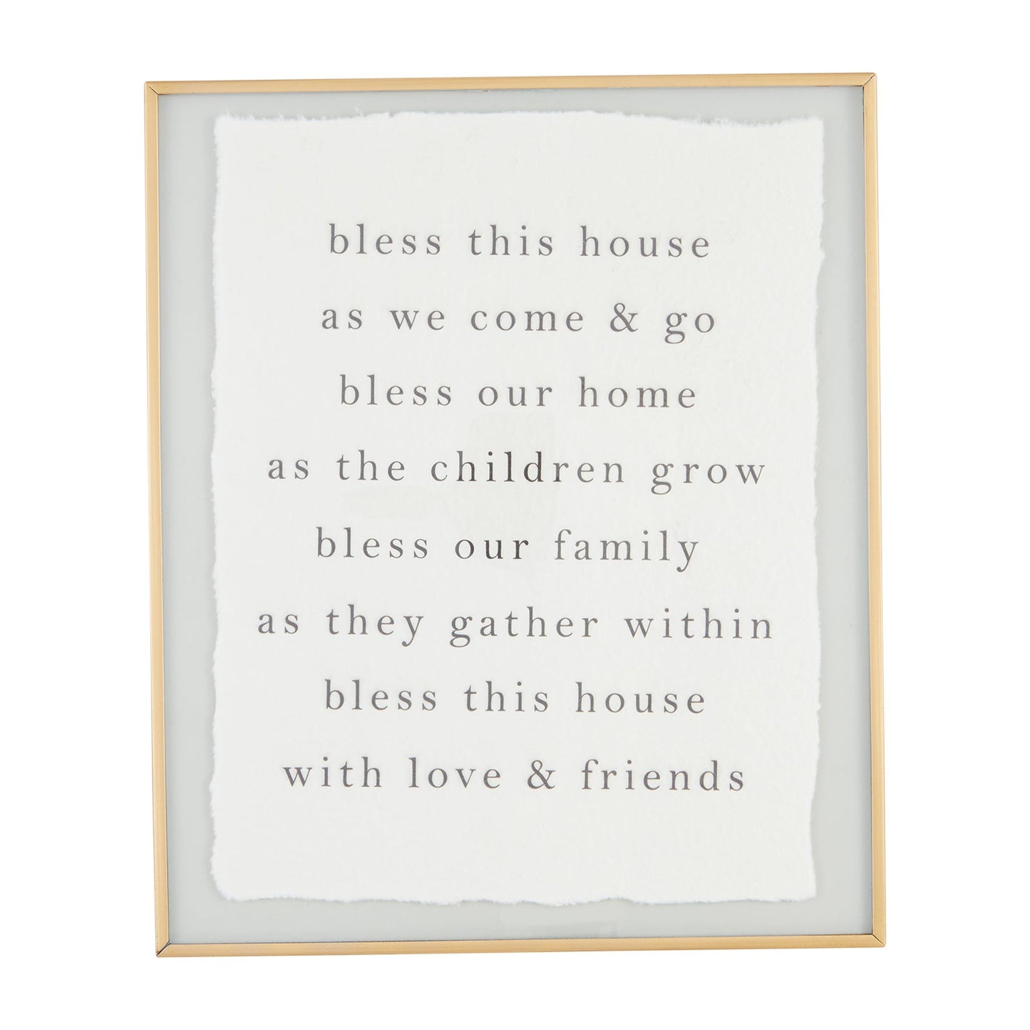 Mud Pie Brass Wall Plaque