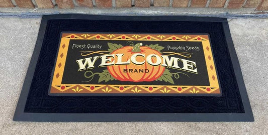 Welcome Pumpkin Seeds Doormat Insert