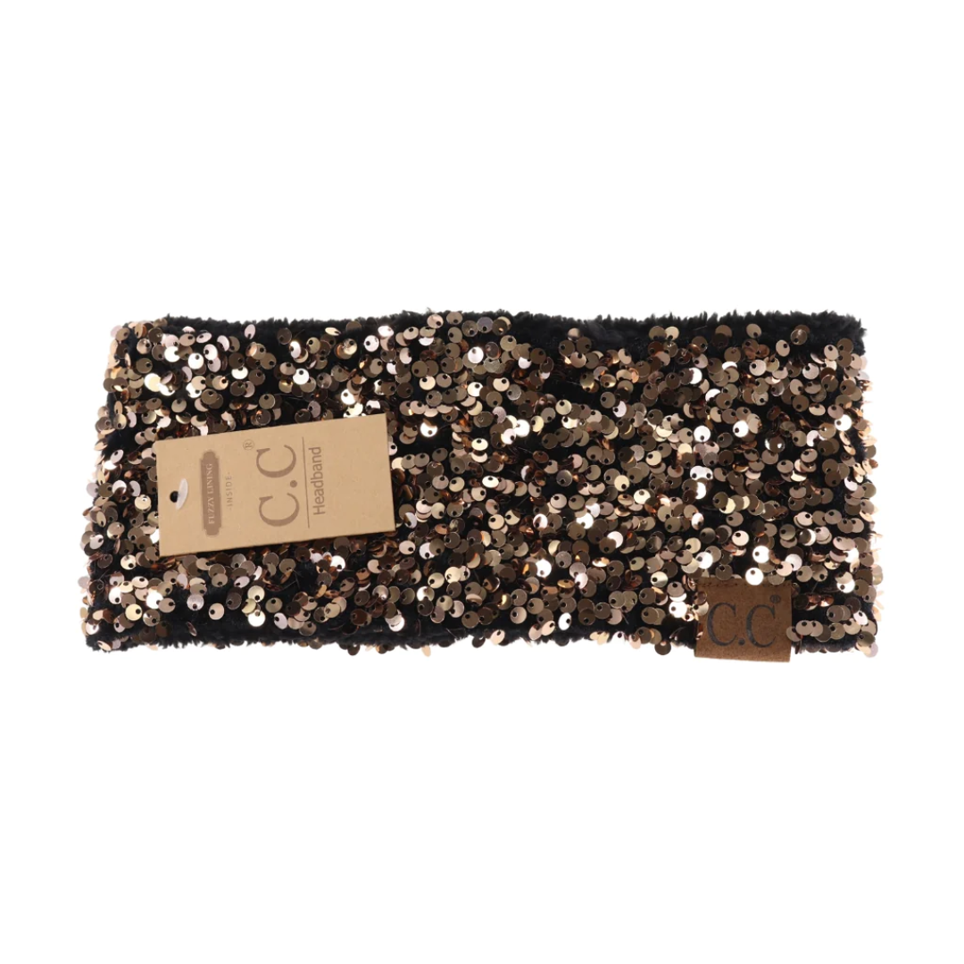 Cluster Sequin C.C Beanie Head Wrap