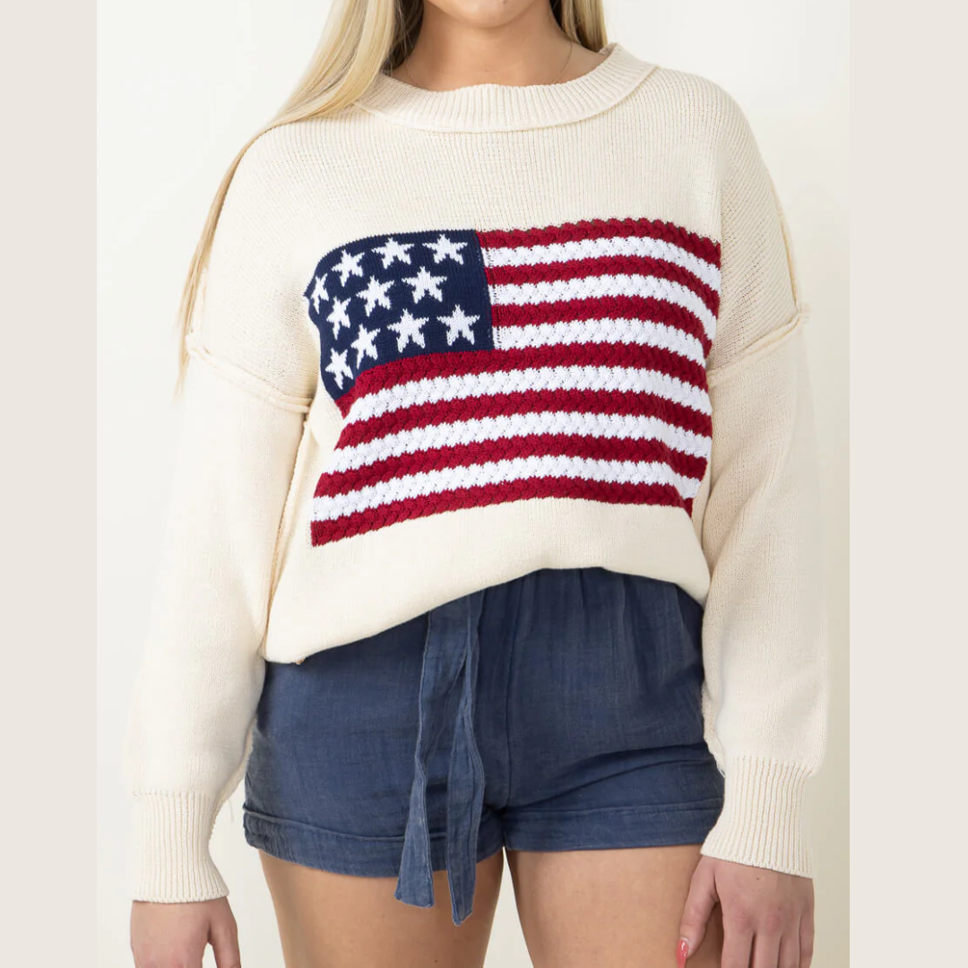 Simply Southern USA Flag Sweater