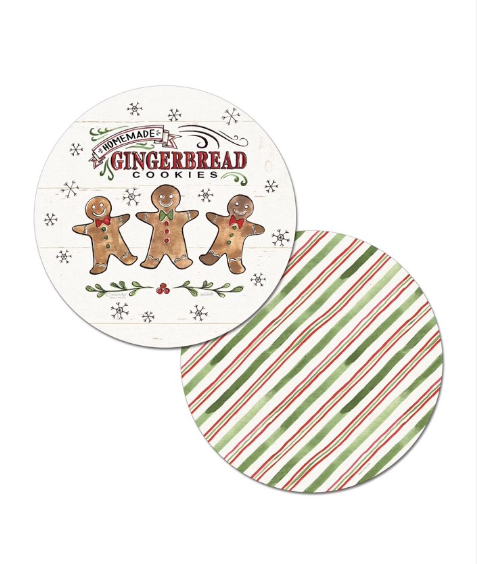 Gingerbread Cookies Round Reversible Placemat