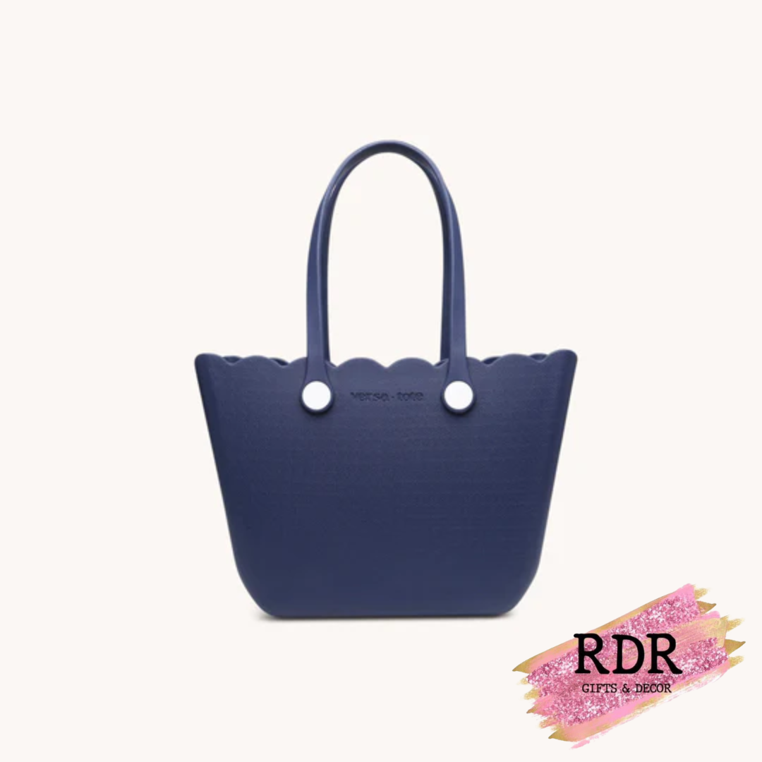 Rose Scalloped Versa Tote - Solid