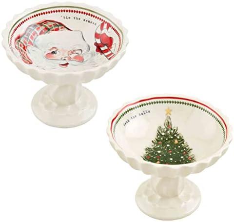 Mud Pie Vintage Christmas Candy Dish