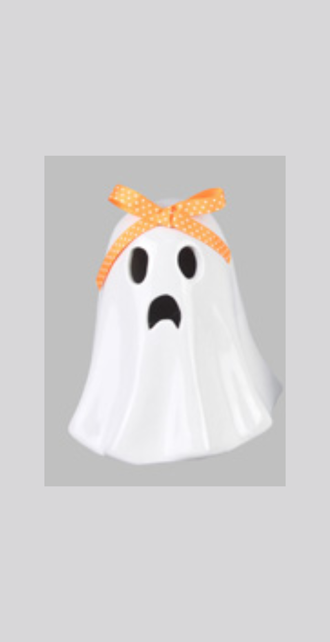 Ceramic Ghost Accent with LED Light
