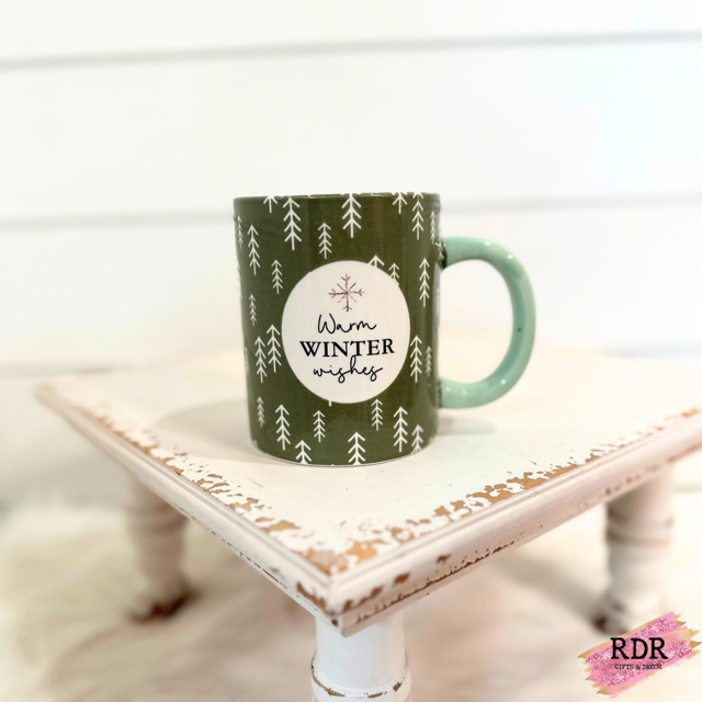 Evergreen Christmas Mugs