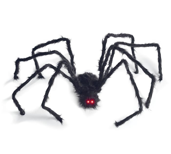 Large Fuzzy Spider with Light Up Eyes