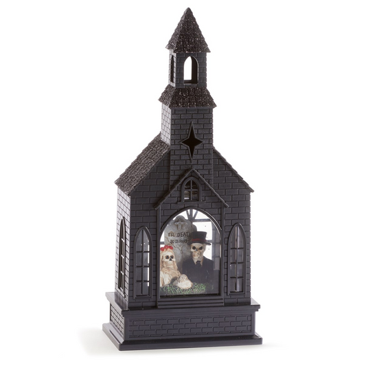 LED Church Water Lantern w/Projector - Skeletons