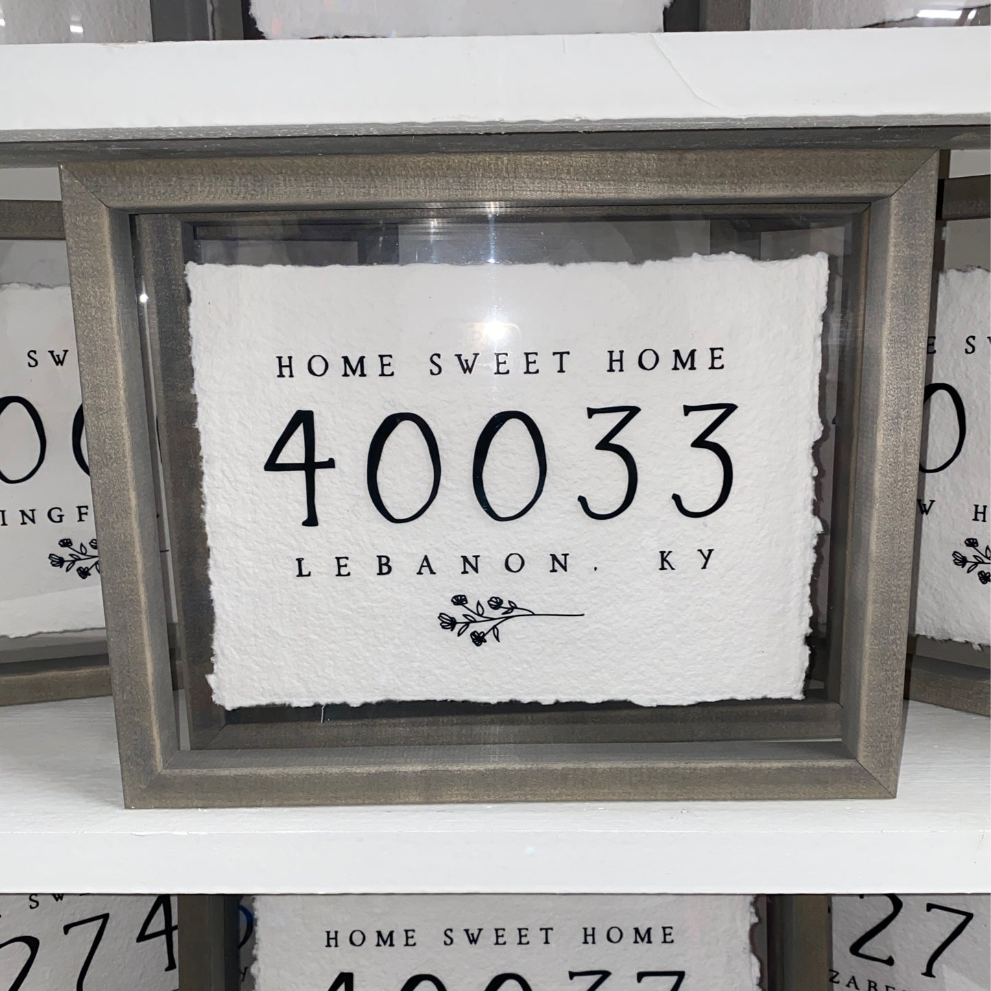 Home Sweet Home Zip Code Sign